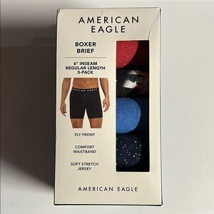 American Eagle Outfitters Men's Boxer Brief 5-Pack - 6” inseam